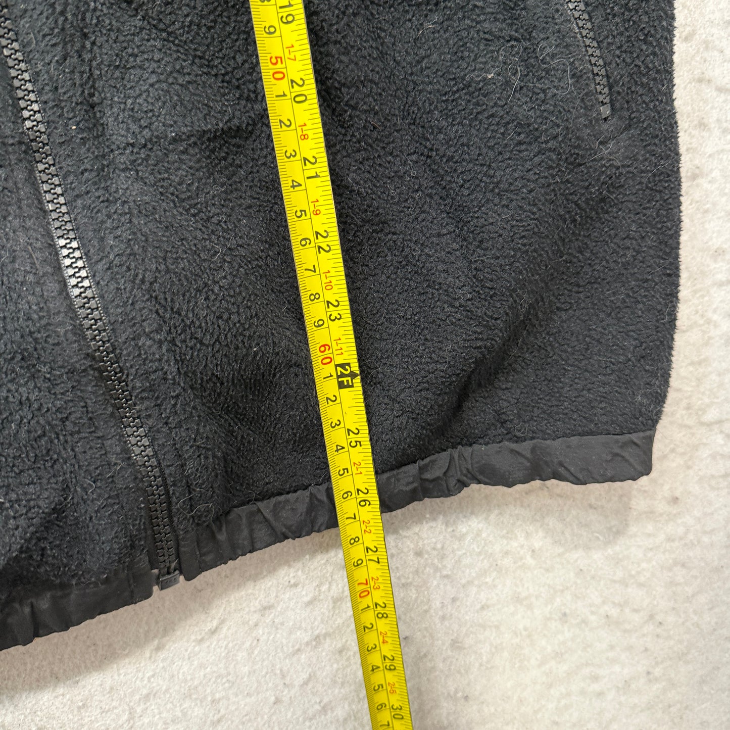 The North Face Boys Black Denali Fleece Full Zip Jacket Hiking Outdoors Size XL