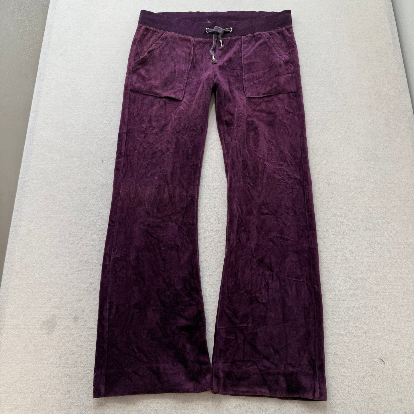 Juicy Couture Women's Deep Purple Zip-Up Hoodie & Pants Tracksuit Set Size L