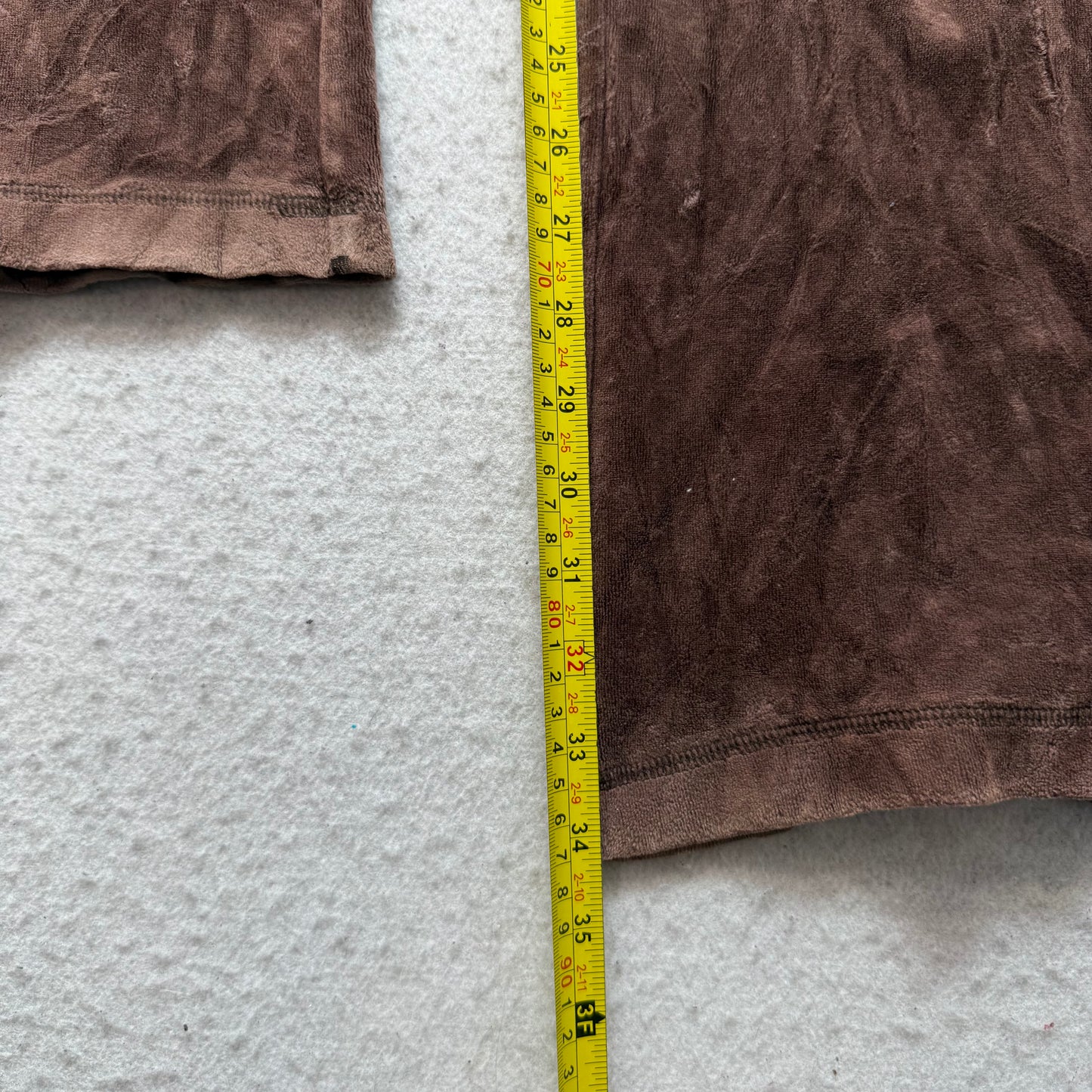 Vintage Juicy Couture Women Brown Velour Flared Track Pant Loungewear Y2k Size S