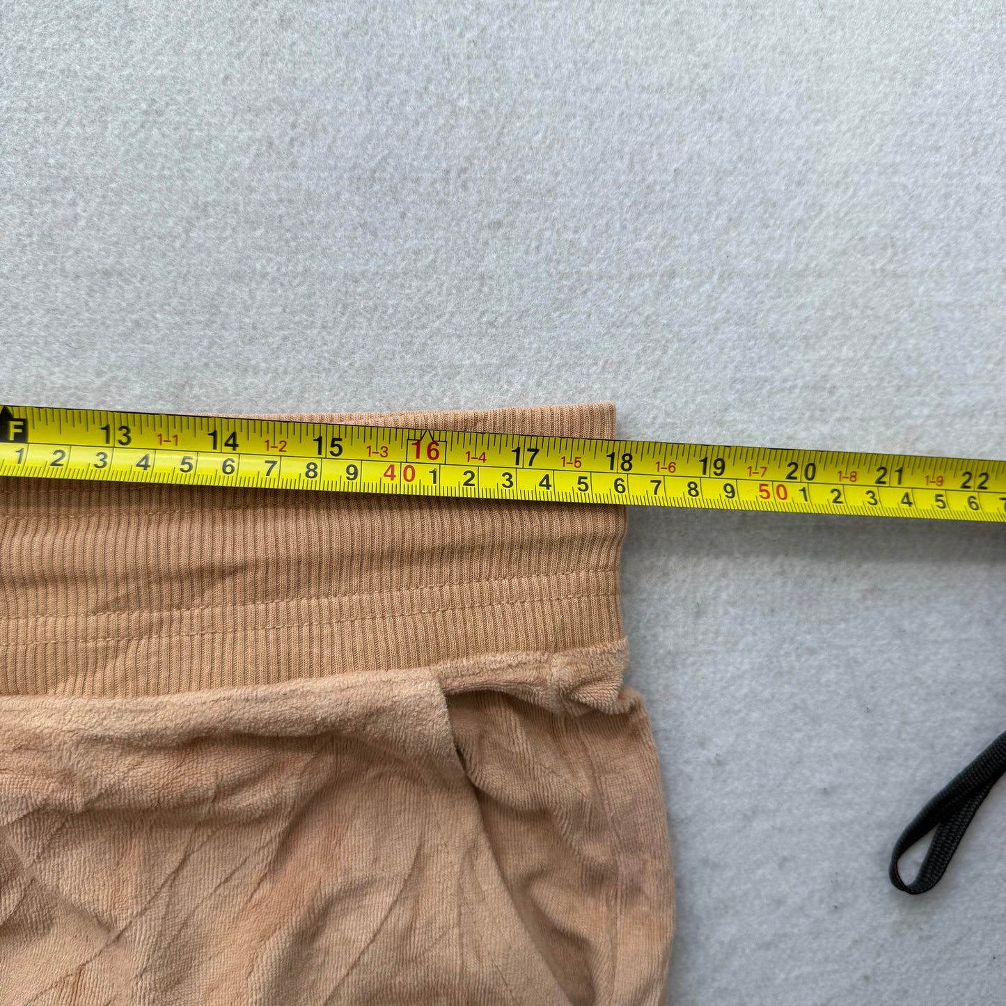 Juicy Couture Women's Tan Velour Flared Track Pants Bell Bottom Pockets Size XL