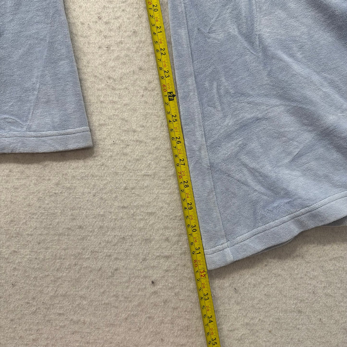 Vtg Juicy Couture Women's Pastel Blue Velour Tracksuit Set Hoodie & Pant Size S