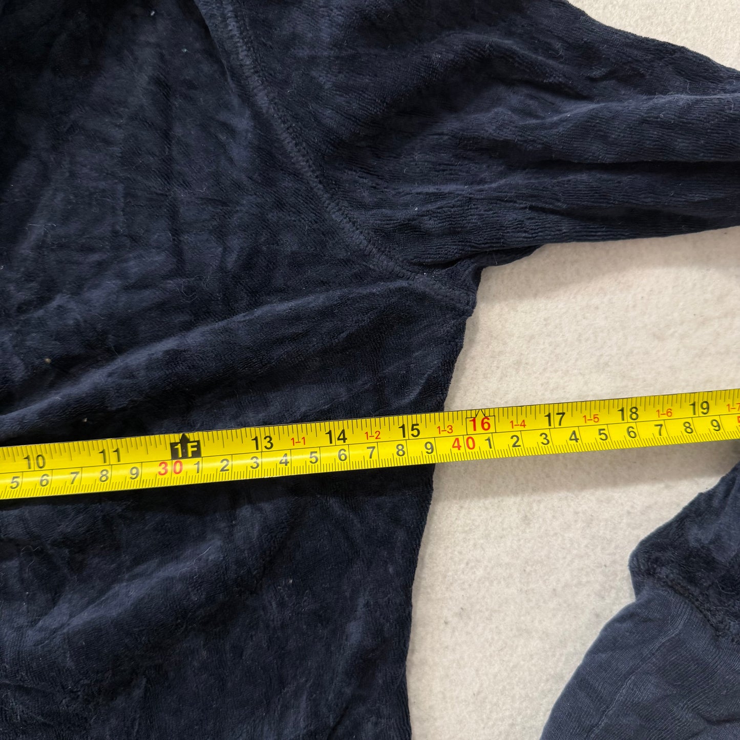 Juicy Couture Women's Navy Velour Zip Up Hoodie Ruched Front Preppy Y2K Size P