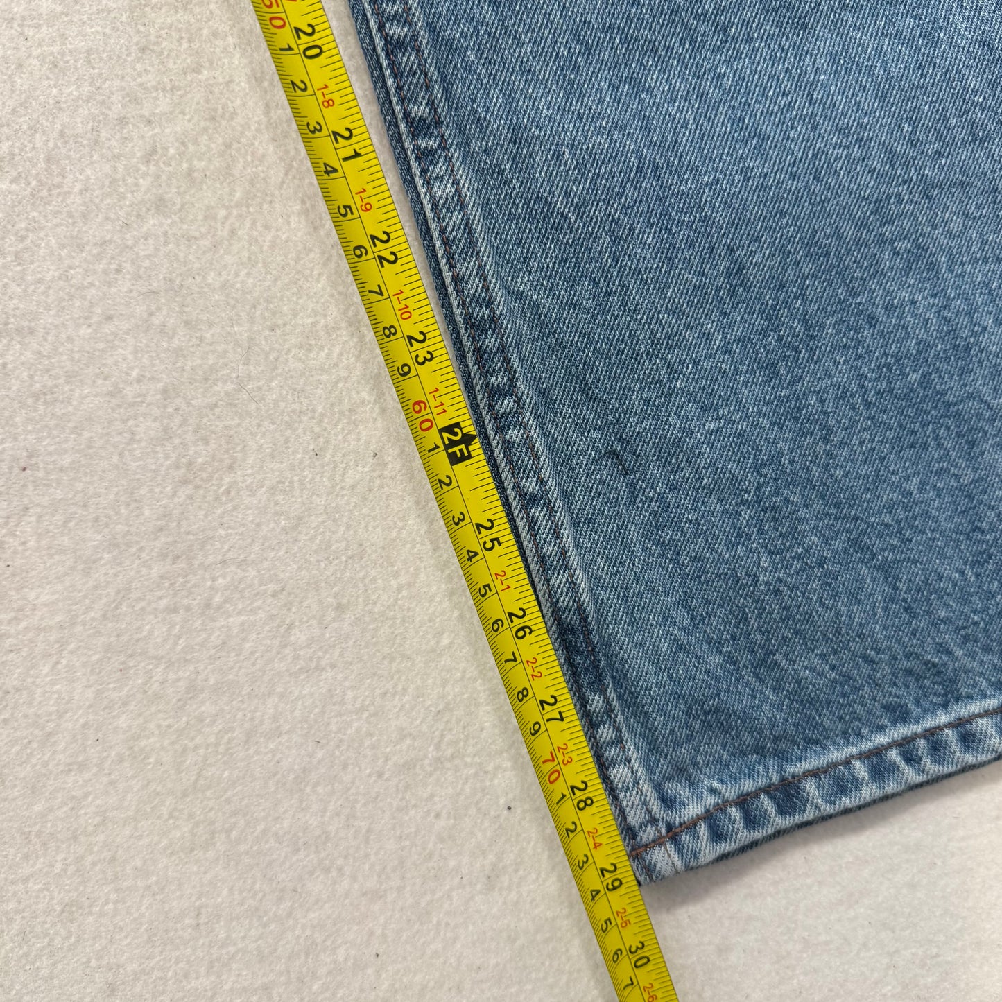 Harley Davidson Traditional Men's Medium Blue Denim Wide Leg Baggy Jeans Size 44