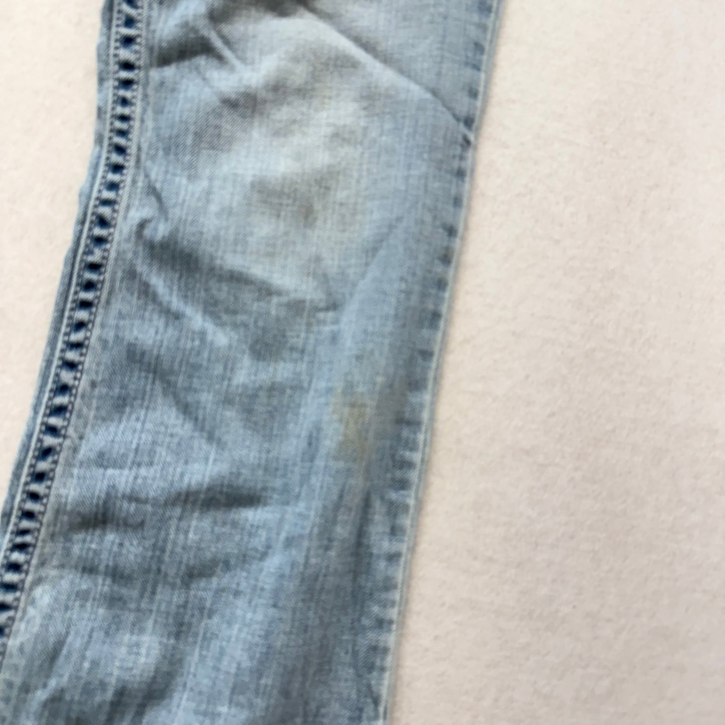 Aeropostale Light Blue Chelsea Skinny Bootcut Jeans Rhinestone Pockets Size M