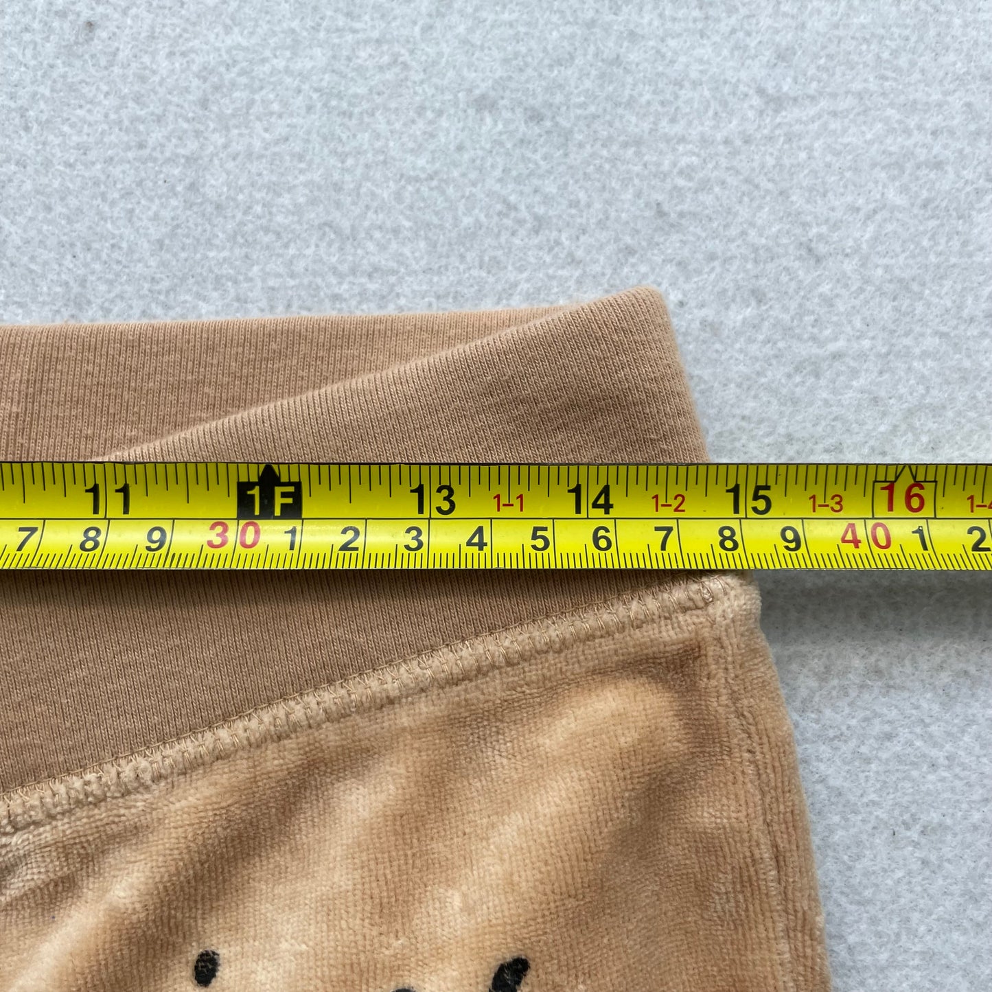 Vintage Juicy Couture Women's Camel Velour Flared Track Pants Loungewear Size S