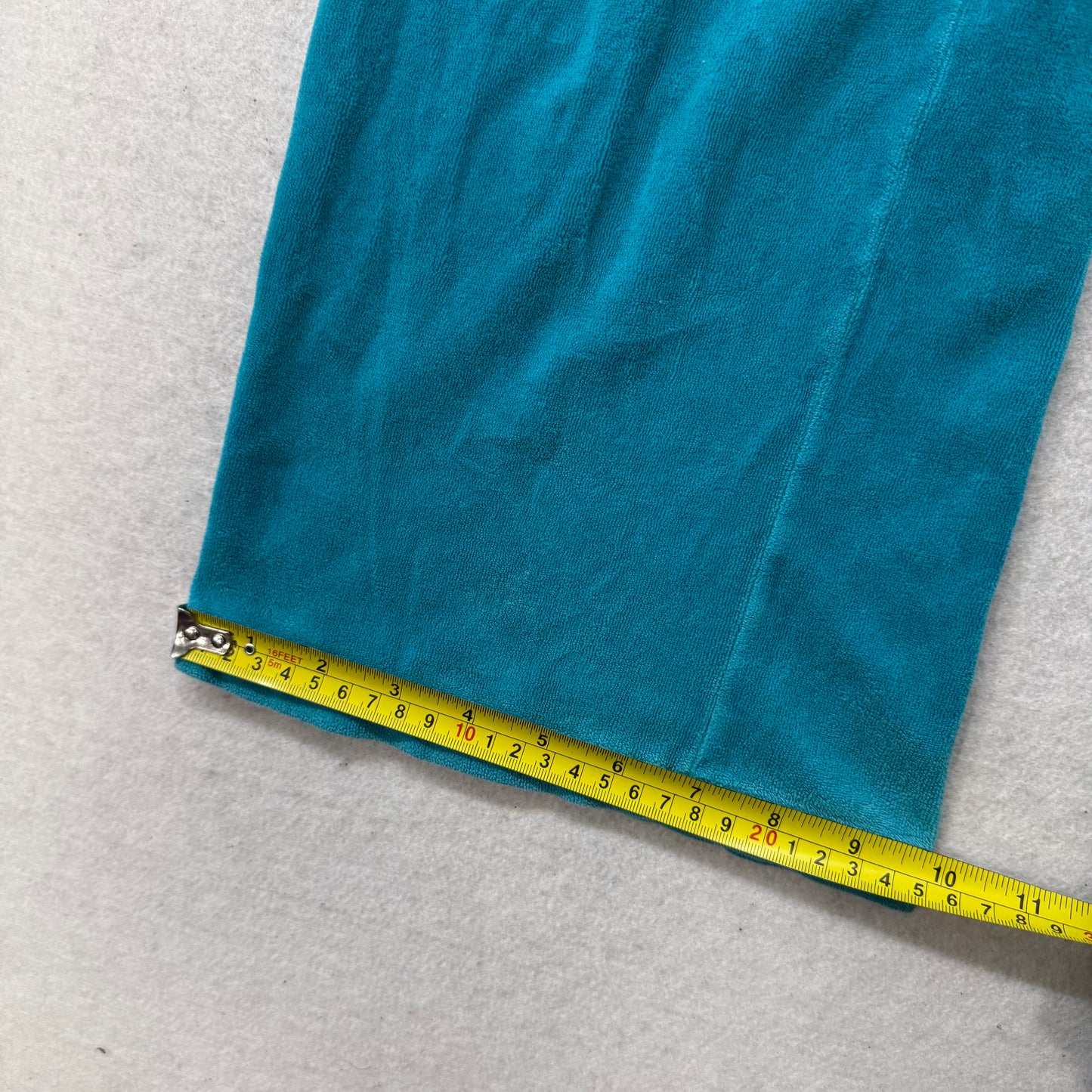2003 Vintage Juicy Couture Women's Turquoise Blue Velour Flare Track Pant Size S