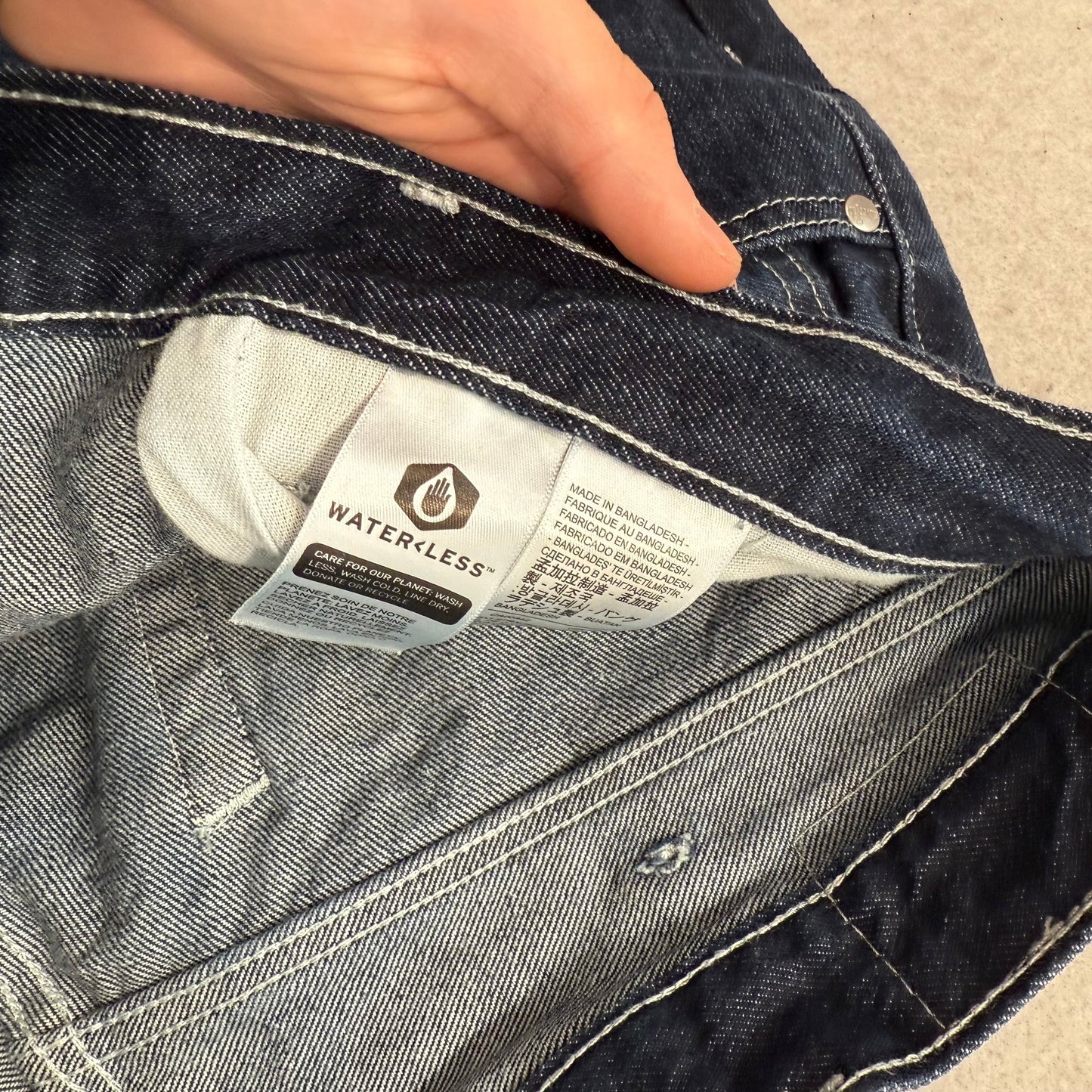 Levi's SilverTab Men's Dark Indigo Denim Baggy Fit Straight Leg Jeans Size 38
