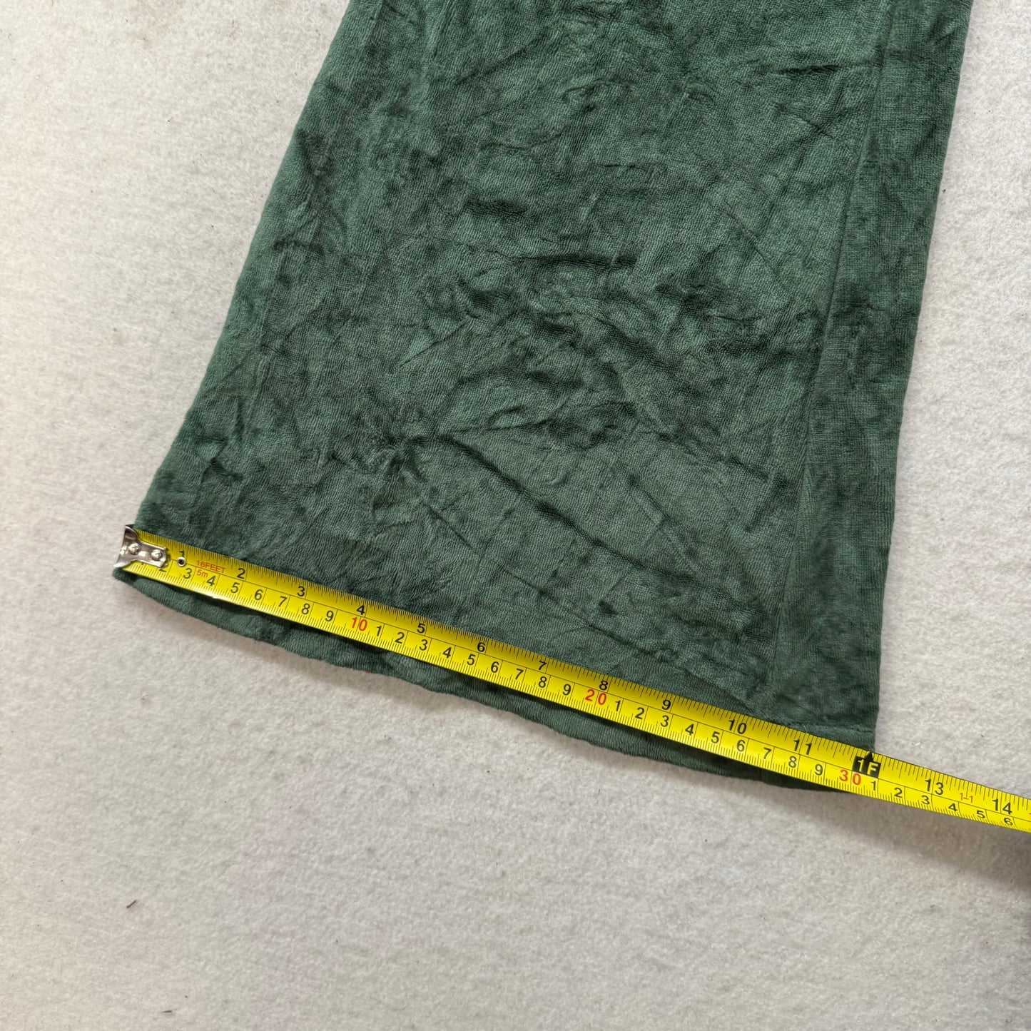 Vintage Juicy Couture Womens Dark Green Flared Track Pant Bell Bottom Y2K Size S