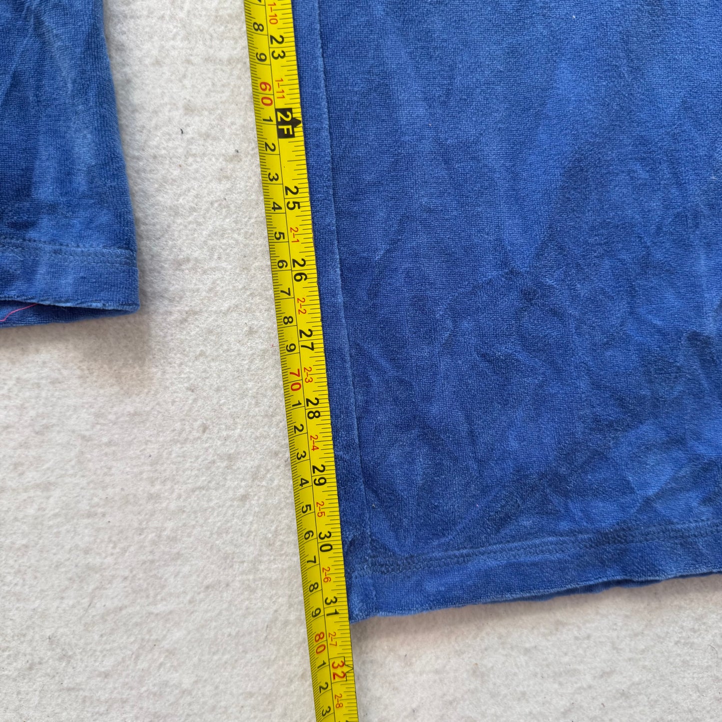 Juicy Couture Women's Royal Blue Velour Flared Track Pant Flap Pockets Size M