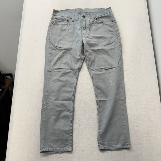 Levi Strauss & Co. 511 Men Stone Grey Cotton Slim Fit Straight Leg Pant Waist 36
