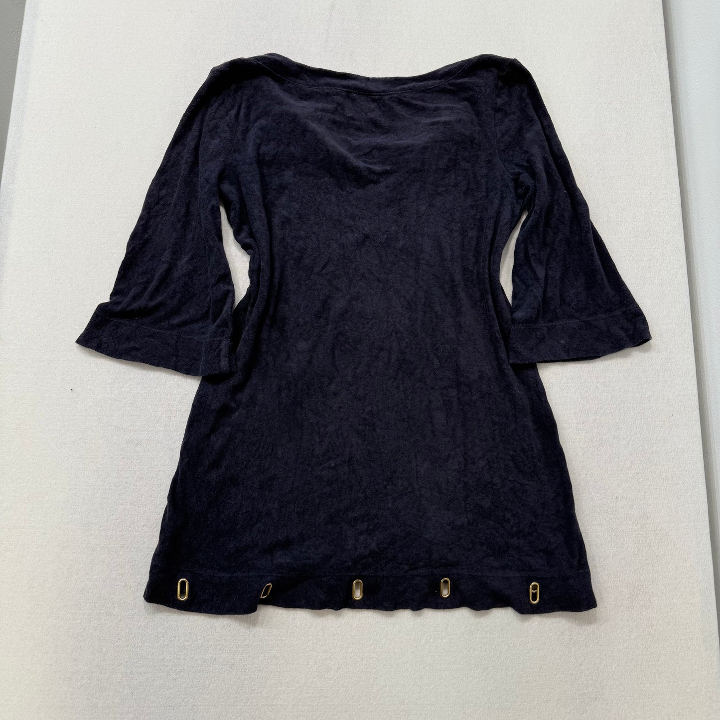 Vintage Juicy Couture navy terry cloth dress with bottom hole design size M
