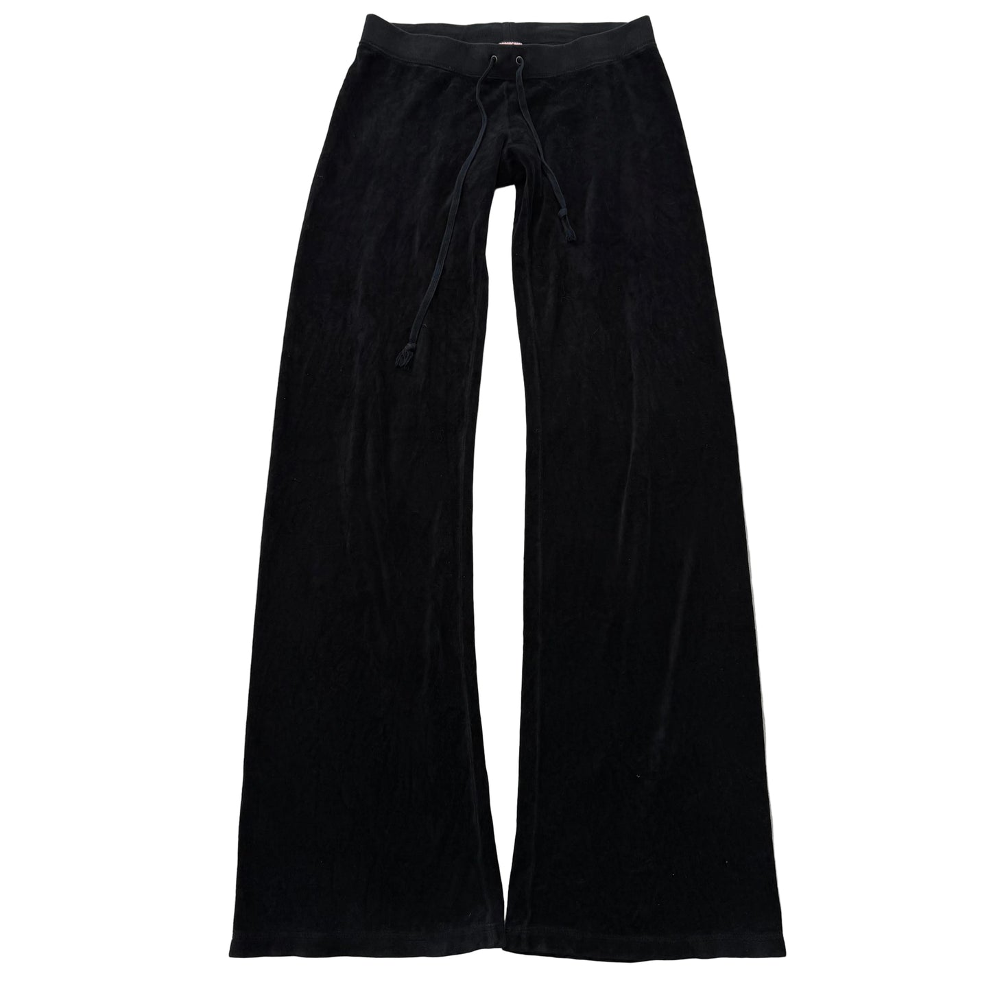 2003 Vintage Juicy Couture Women's Black Velour Flared Leg Track Pant Size P