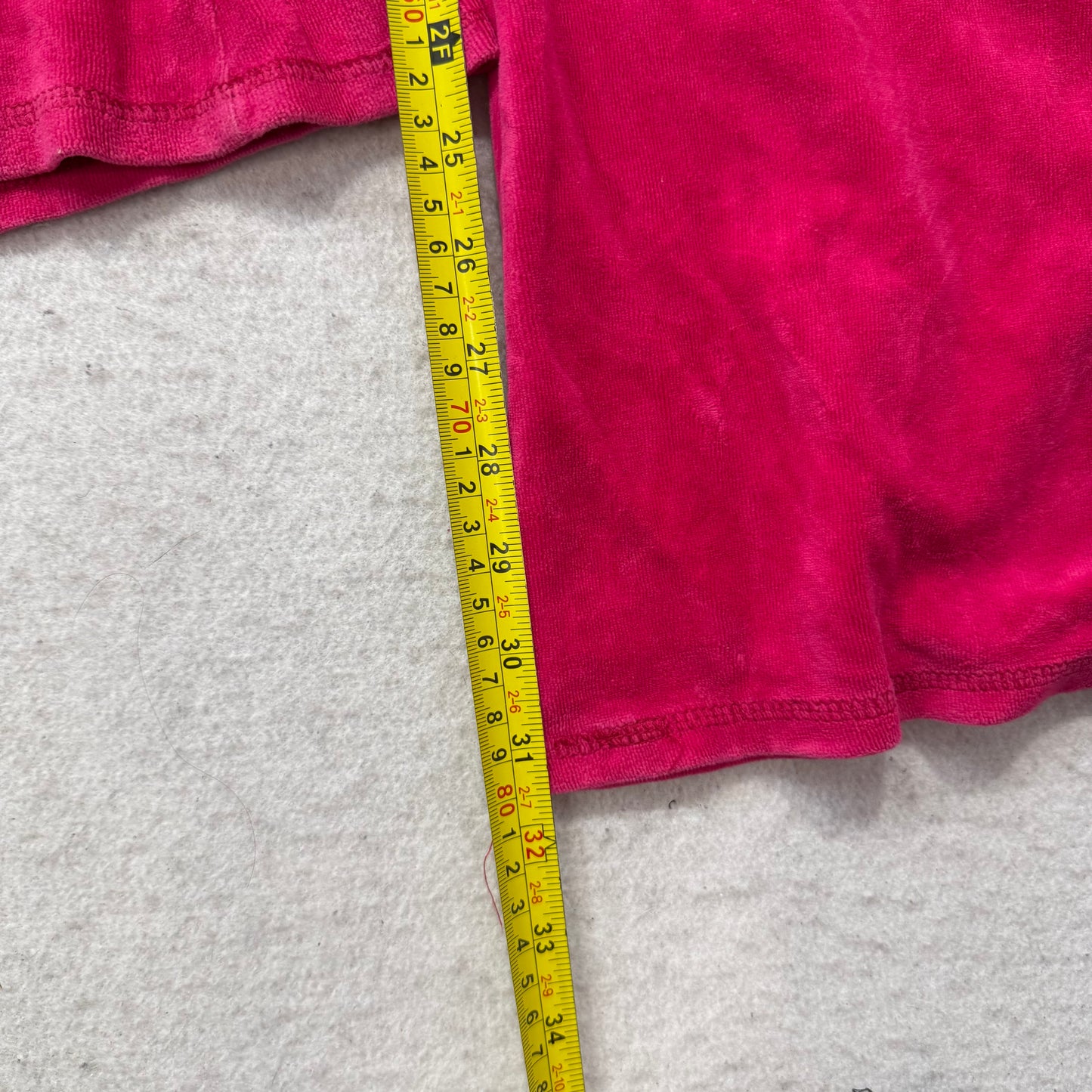 Vtg Juicy Couture Scottie Dogs Hot Pink Velour Tracksuit Set Snap Pockets Size L