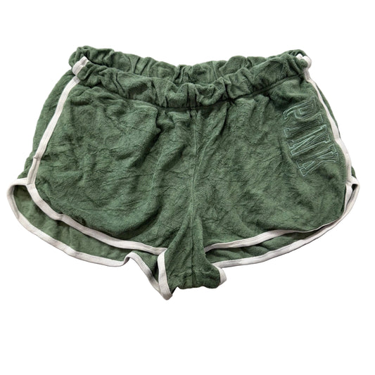 Victoria’s Secret PINK Women's Soft Pine Terry Cloth Varsity Shorts Beach Size L