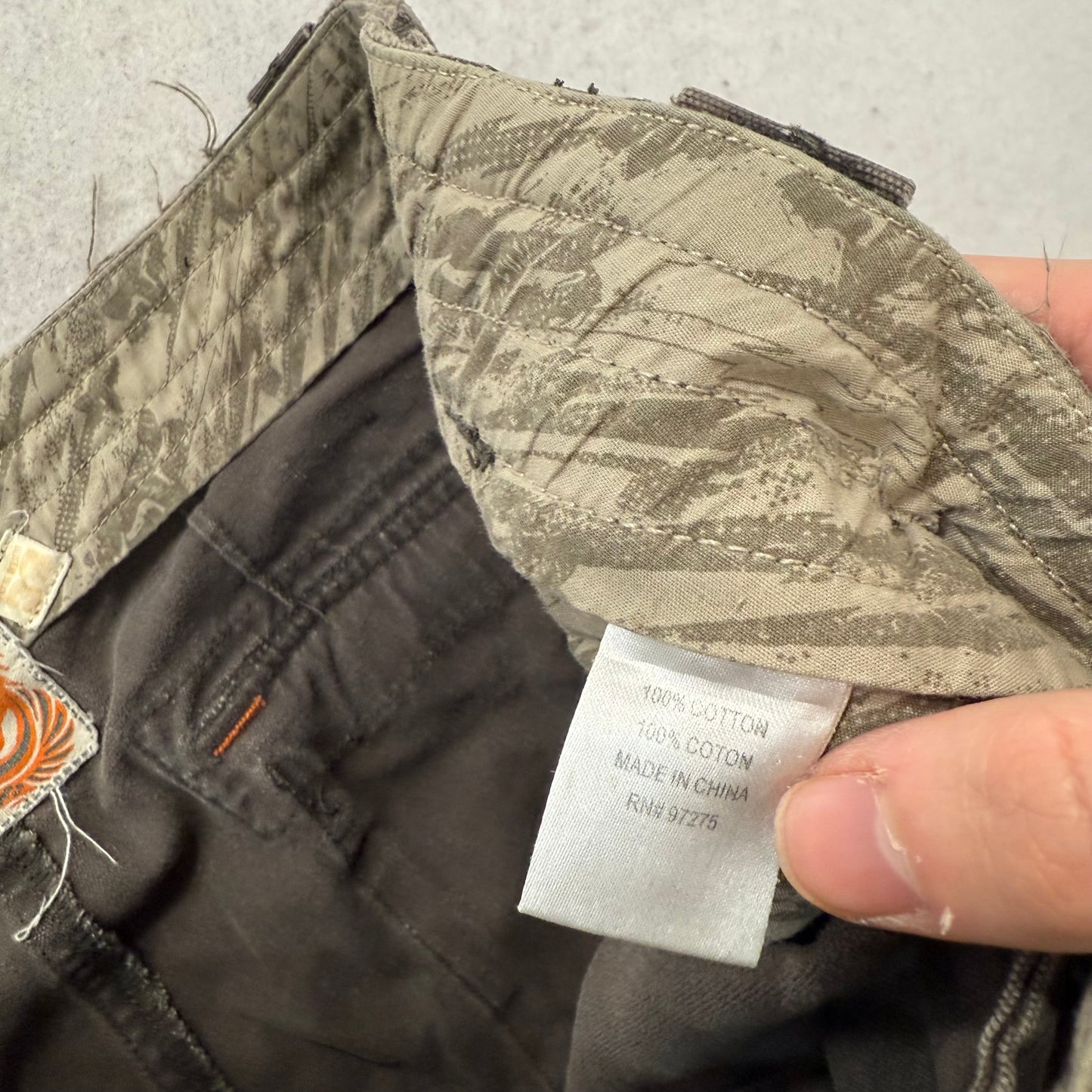 Fox Racing Slambozo 2.0 Men's Brown Camo Cotton Cargo Shorts Streetwear Size 32