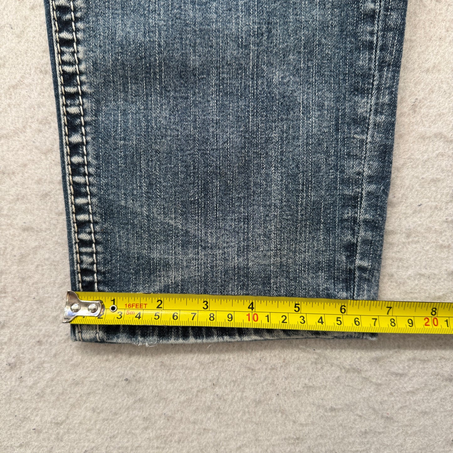 Silver Jeans Co. Womens Blue Boyfriend Jeans Fluid Denim Distressed Size W33xL25