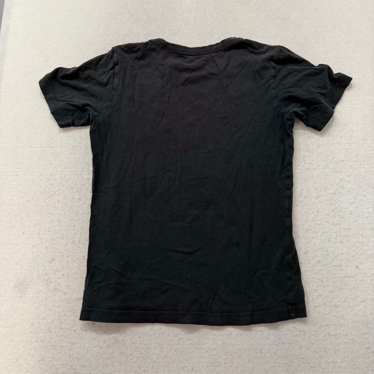 Hurley Men's Black Cotton T-Shirt Short Sleeves Crewneck Graphic Logo Size L