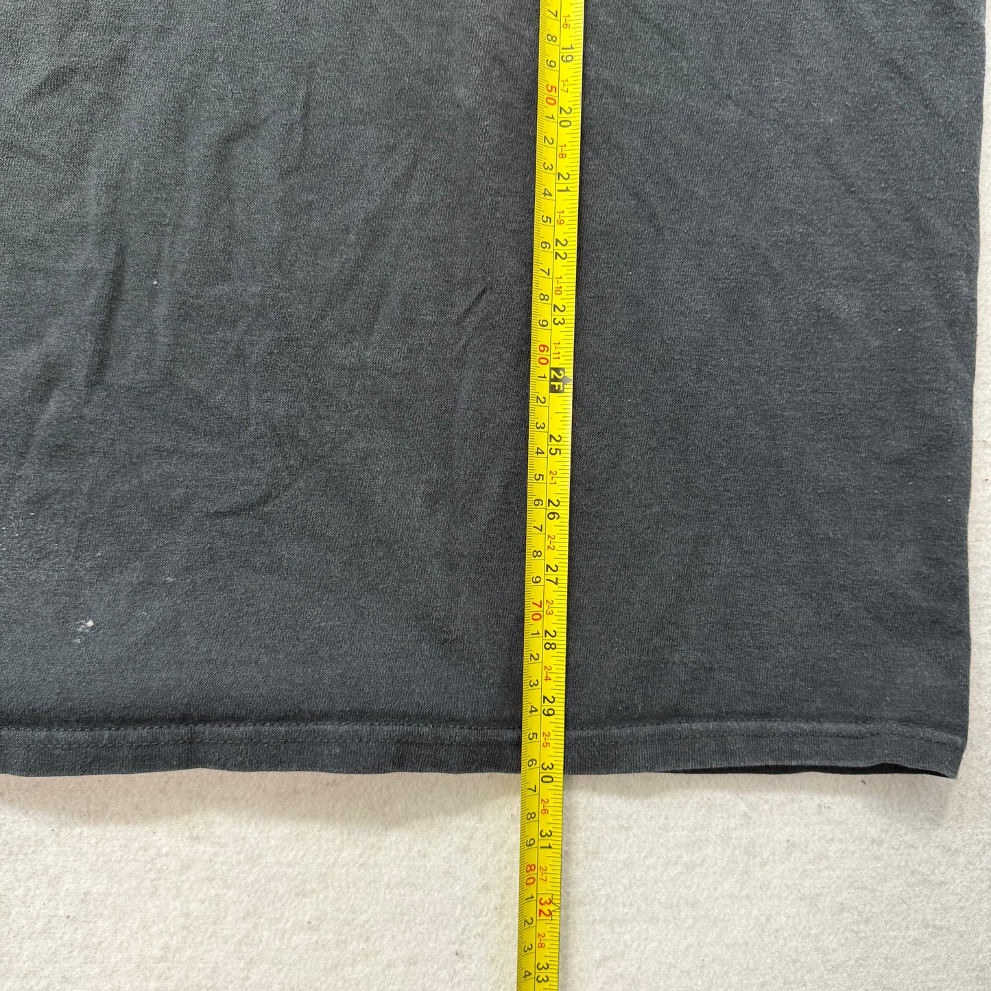 Champions Men's Faded Black Cotton T-Shirt Short Sleeves Crewneck Logo Size XL
