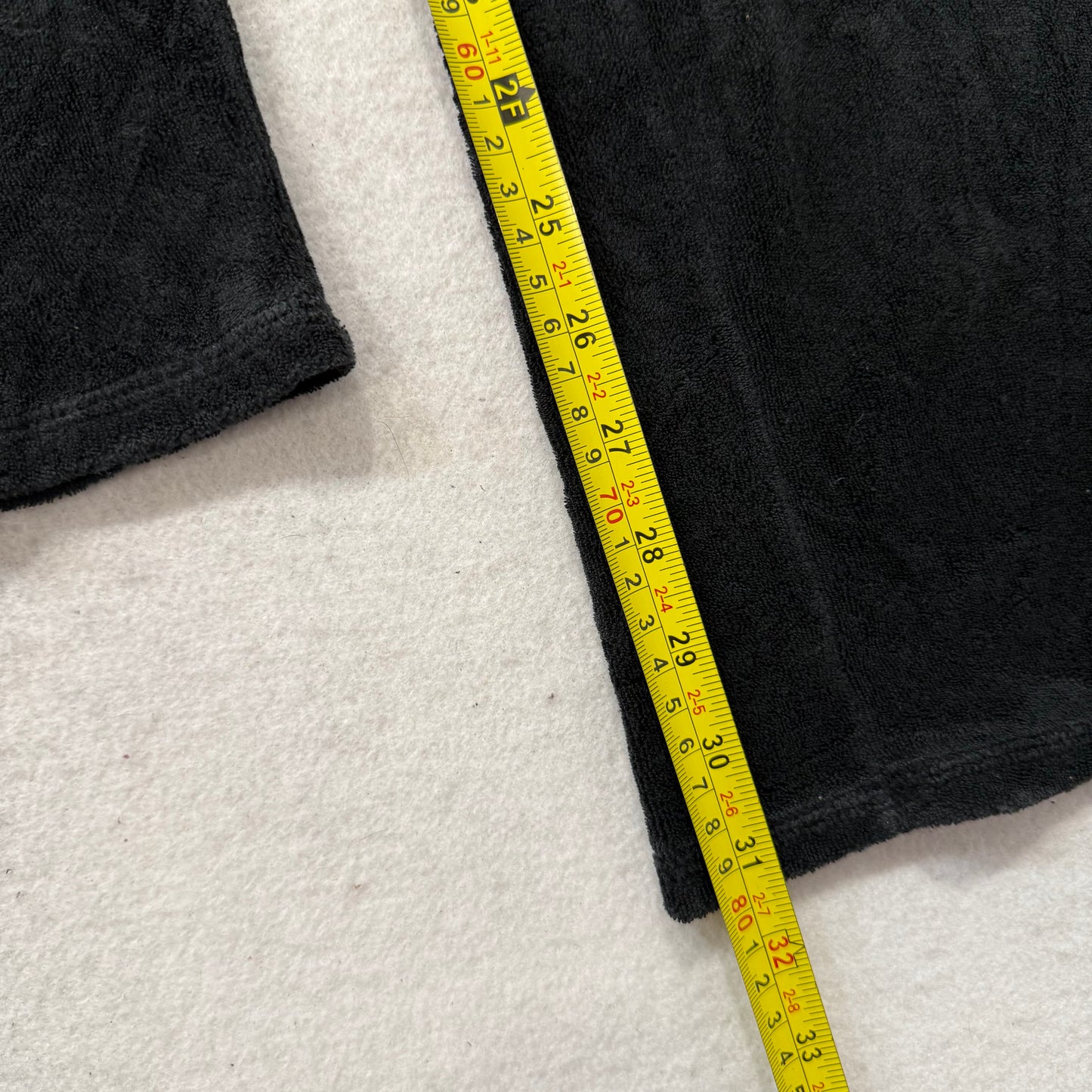 2003 Vintage Juicy Couture Women's Black Terrycloth Flared Track Pant Y2K Size M