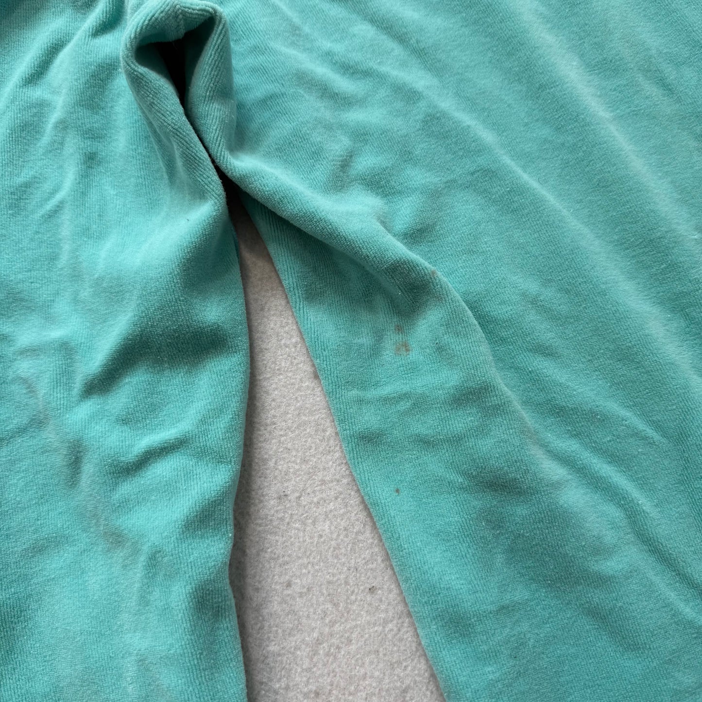 Vintage Juicy Couture Women's Turquoise Velour Flared Track Pants Y2K Size S
