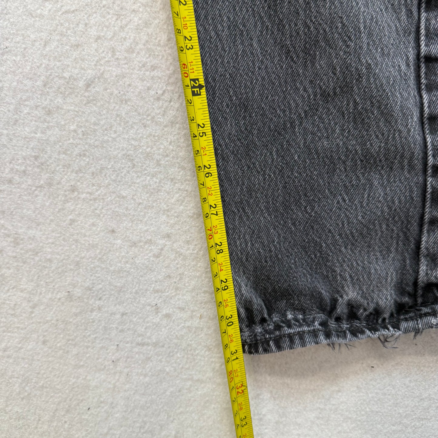 Levi Strauss & Co. 501 Men's Onyx Denim Straight Leg Jeans Button Fly Size 34