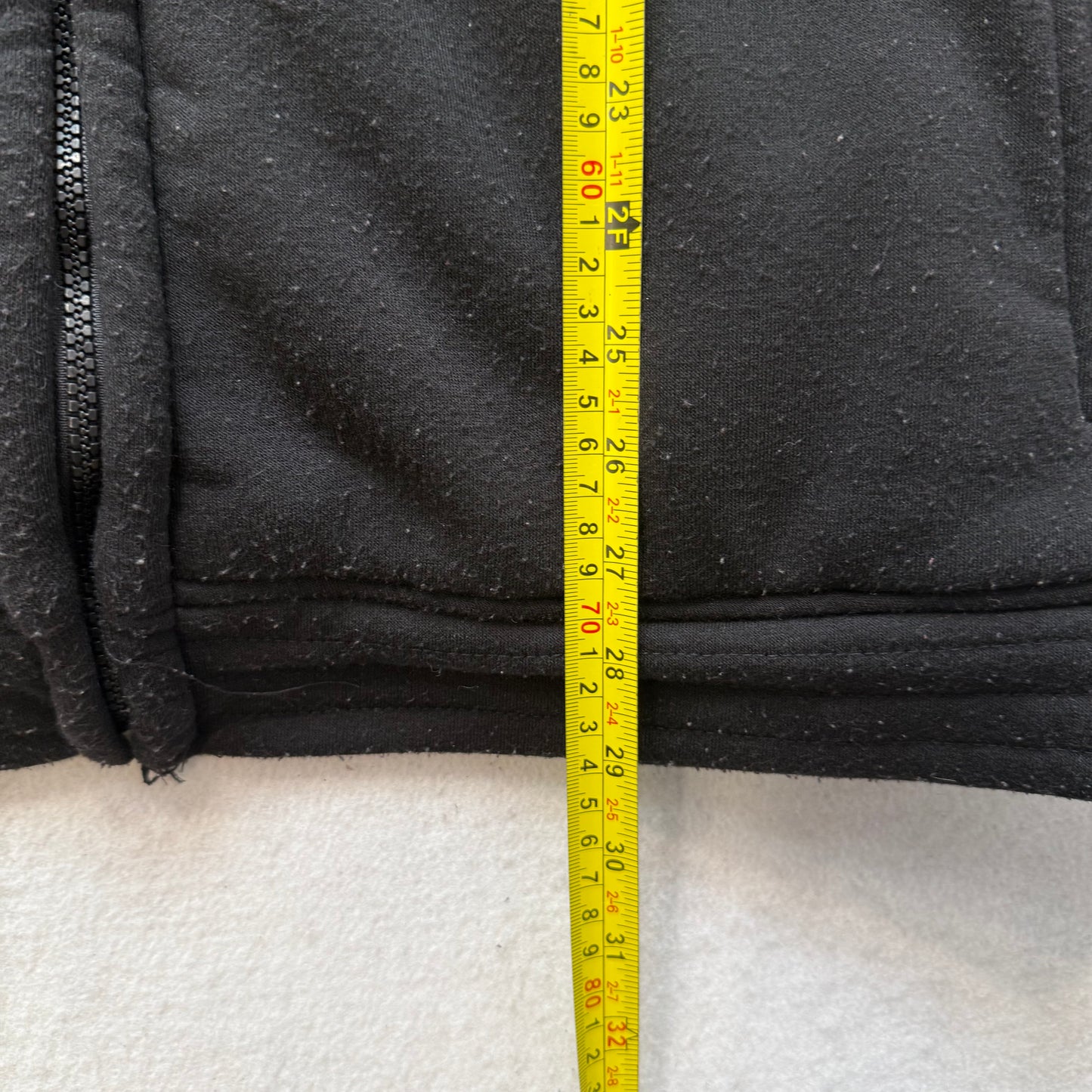 Karl Kani Gold Men's Black 100% Polyester Zip-Up Hoodie Sherpa-Lined Y2k Size L