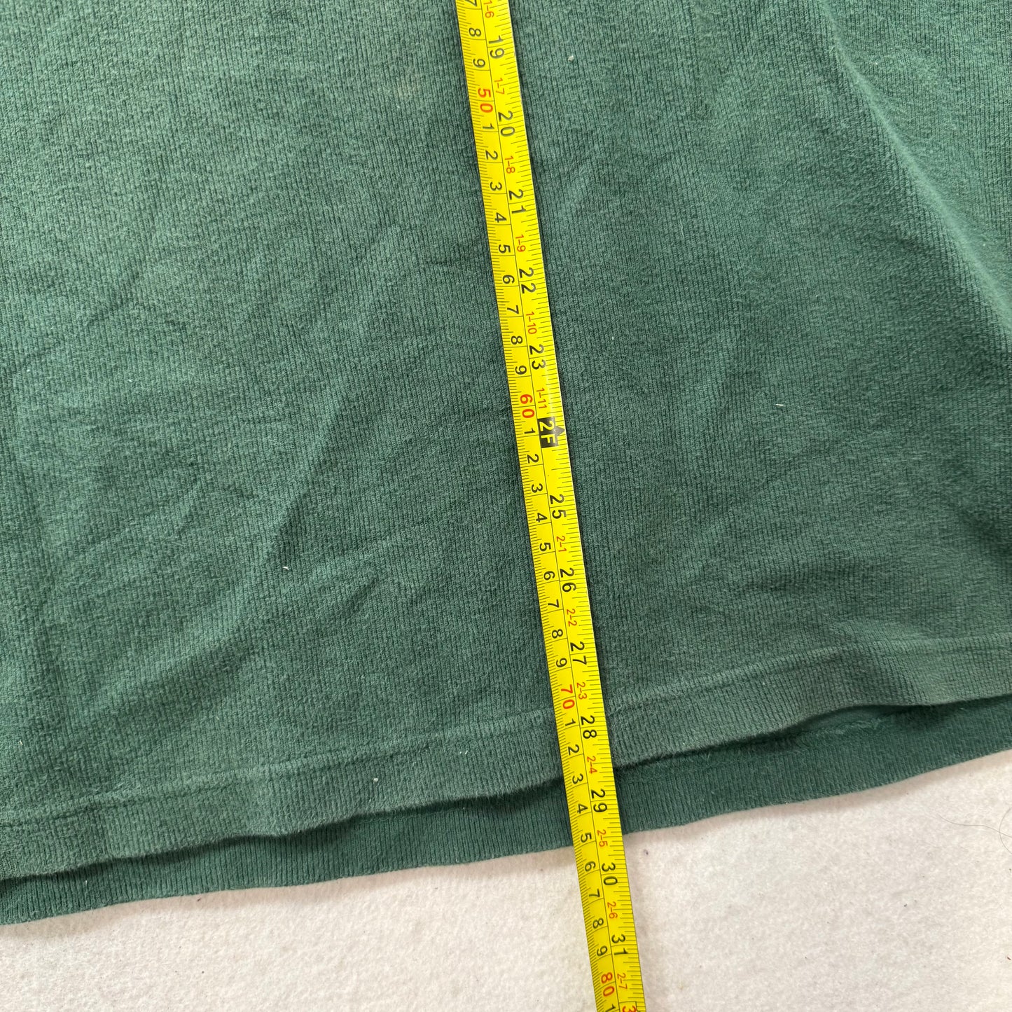 Chaps Ralph Lauren Men's Pine Green Cotton Pullover Sweater Quarter Zip Size XL