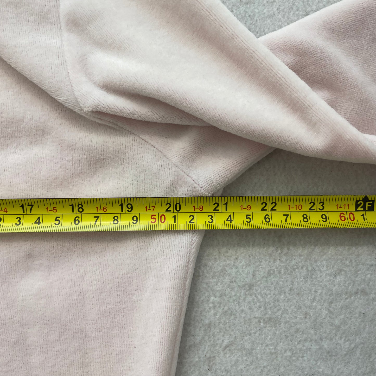 Juicy Couture "Juicy Highness" Women's Pink Velour Zip-Up Hoodie Graphic Size XL