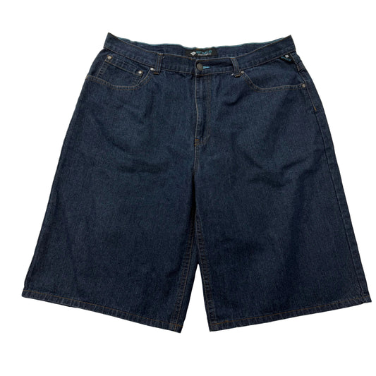 Enyce Blue Baggy Denim Diddy Jorts Short 100% Cotton Dark Washed Classic Size 44