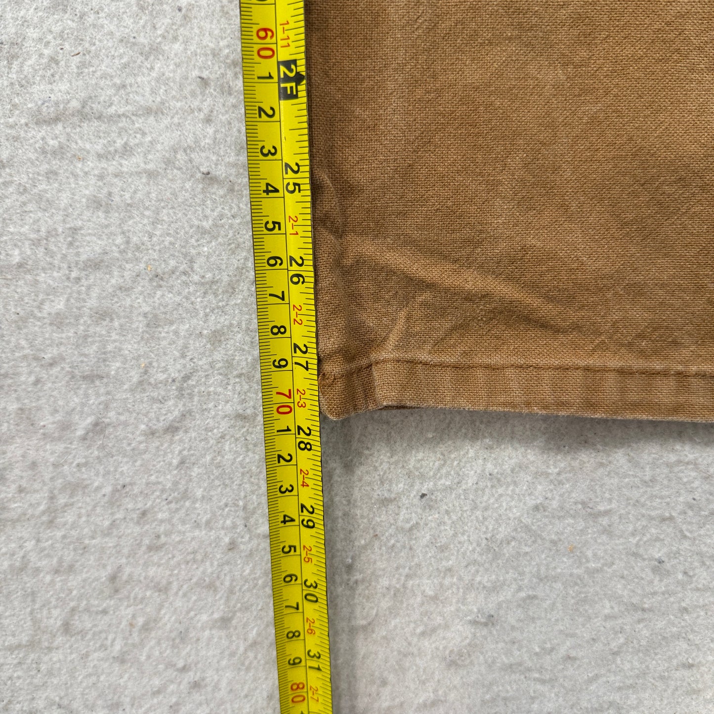 Genuine Dickies Men's Khaki Wide Leg Carpenter Pants Pockets Workwear Size W35