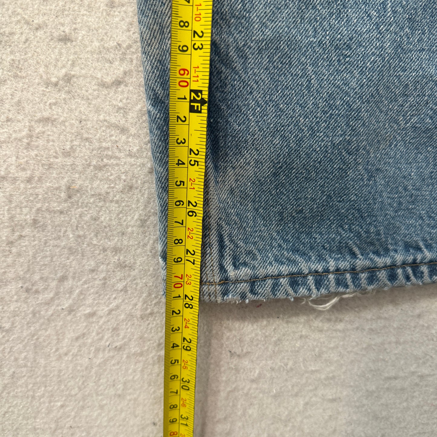 Carhartt Men's Blue Double-Front Logger Denim Jeans Pockets Zip-Fly Size W42