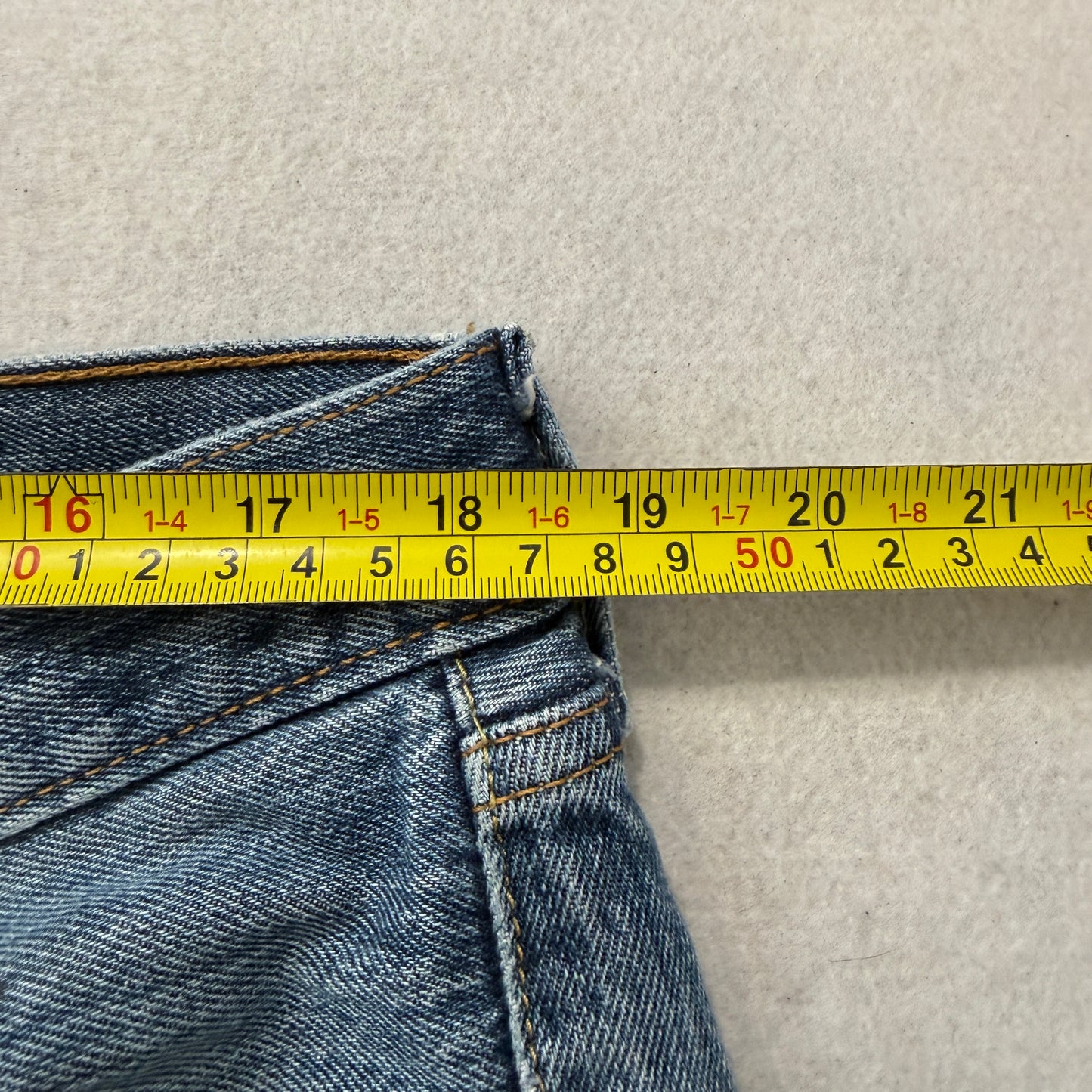 Vintage Levi's 501 Men's Blue Denim Jeans Wide Leg Zip-Fly Distressed Size 38x30