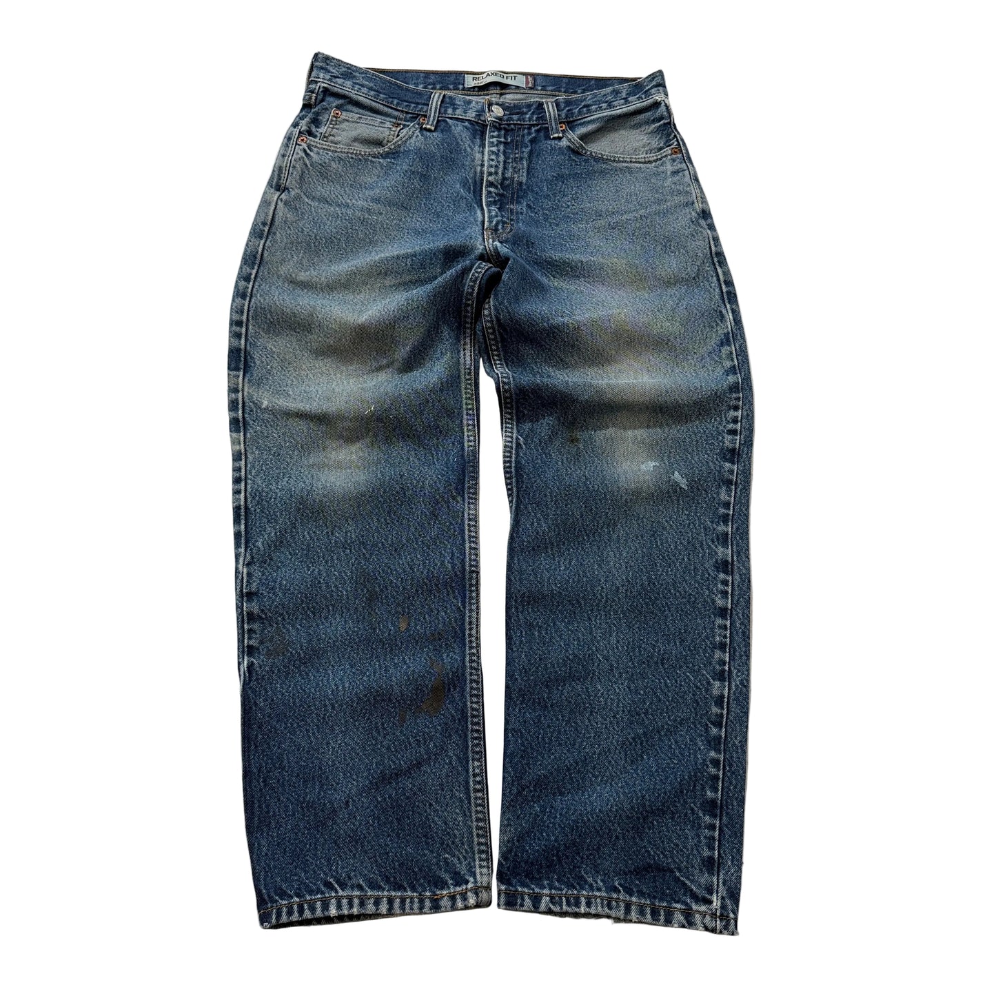 Levi's 550 Mens Blue Relaxed Fit Denim Jeans Zip-Fly Classic Pockets Size 34x30