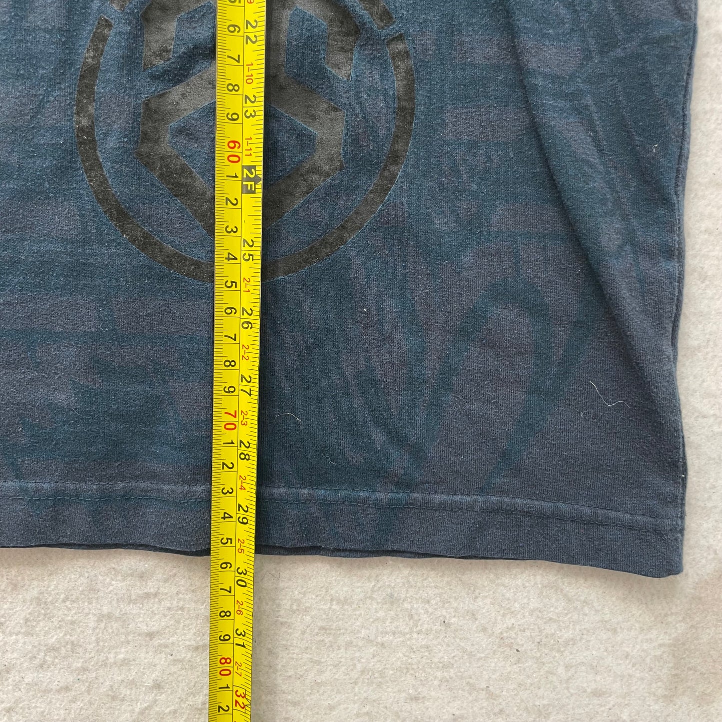 Southpole Men's Navy Blue Cotton Blend T-Shirt Short Sleeve Crewneck Logo Size L