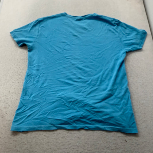 Polo Ralph Lauren Mens Blue Cotton T-Shirt Embroidered Pony Logo Casual Size 2XL