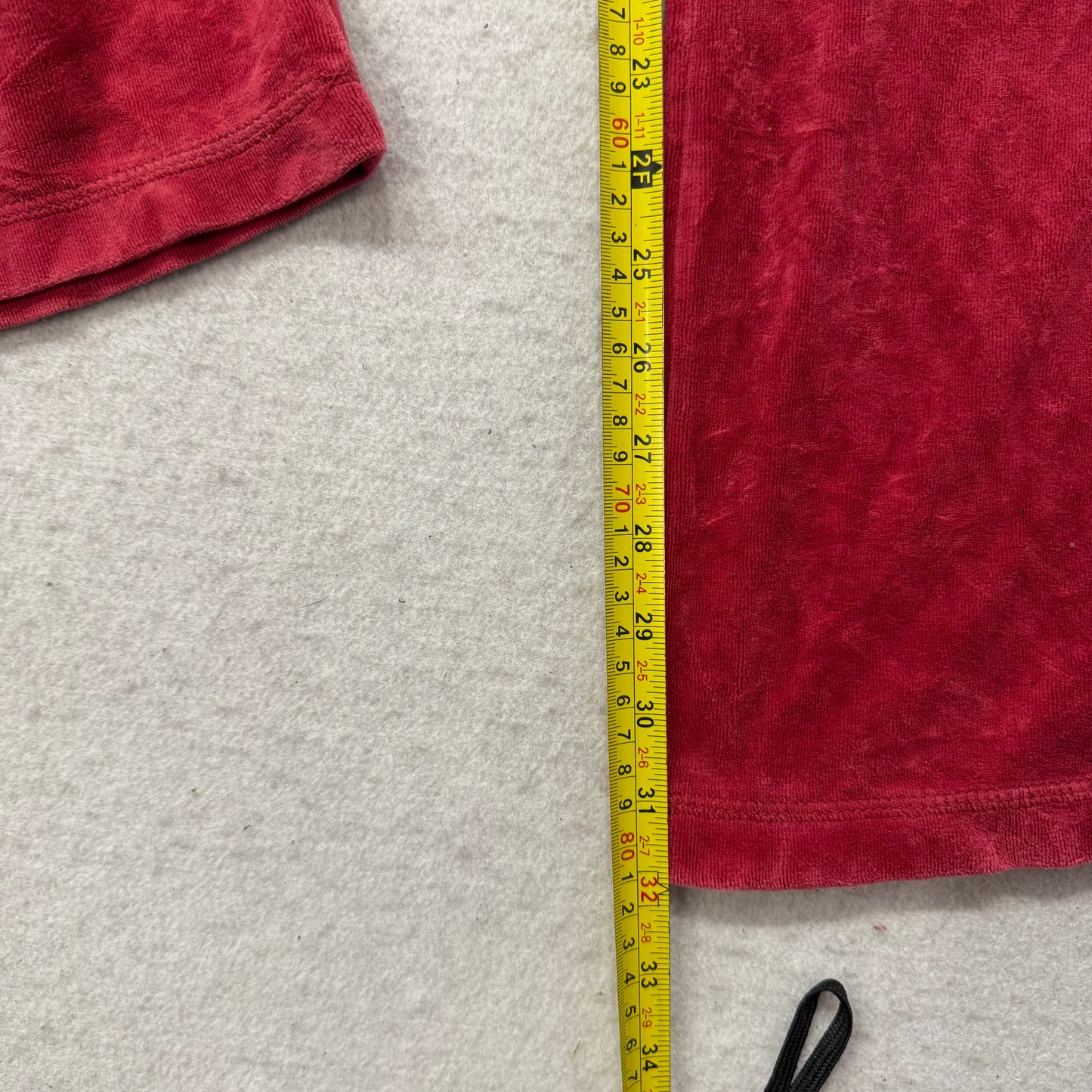 Juicy Couture Women's Red Velour Flared Track Pants Loungewear Drawstring Size M
