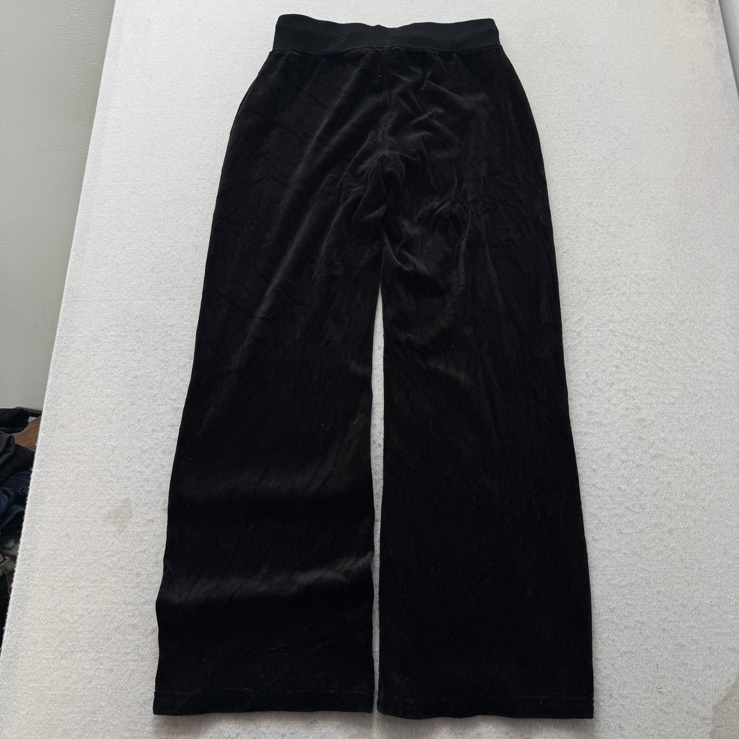 Vtg Juicy Couture Choose Juicy Black Velour Tracksuit Set Hoodie & Pant Size S