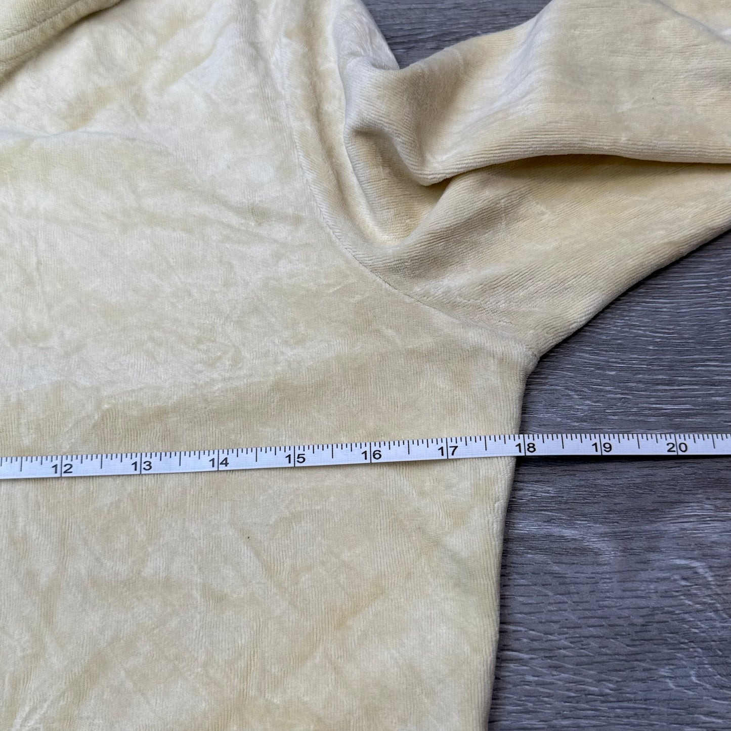 Juicy Couture Scottie Dogs Women's Cream Velour Zip-Up Hoodie Rhinestones Size M