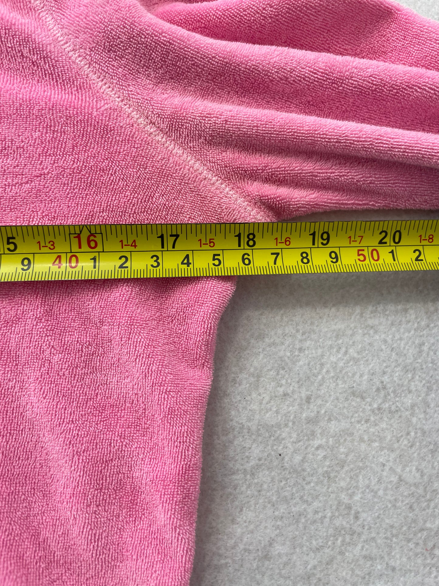Victoria's Secret PINK Women's Pink Velour Zip Up Hoodie Dog Logo Preppy Size S