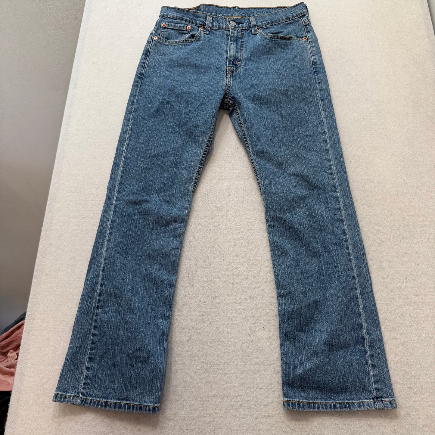 Levi's 527 Men's Blue Denim Slim Bootcut Jeans Western Cowboy Classic Size 30x31