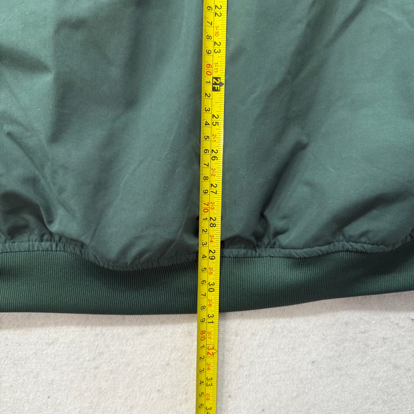 University of Oregon UO Men's Green V-Neck Windbreaker Pullover Pockets Size 2XL