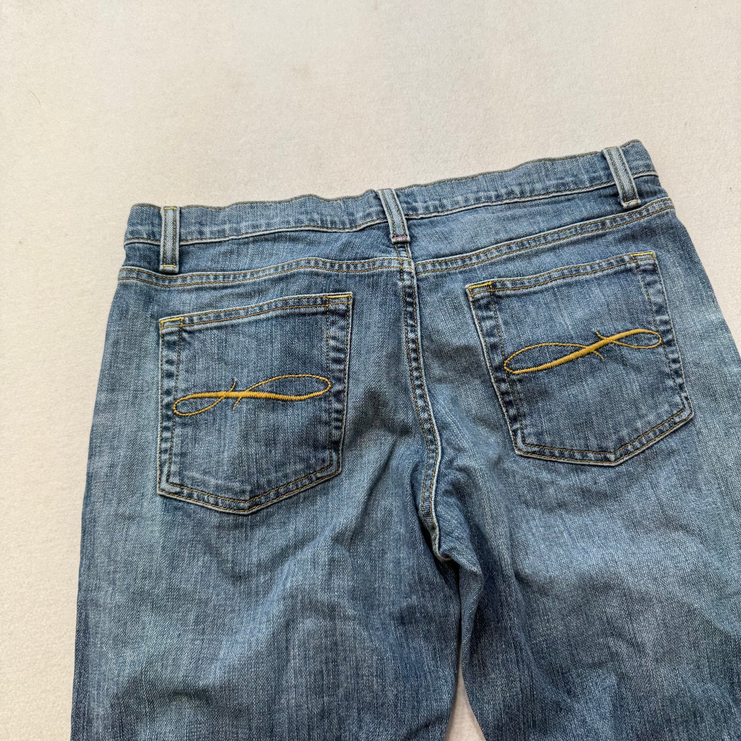 Drew Women's Blue Denim Bootcut Jeans 5-Pockets Casual Streetwear Preppy Size 8