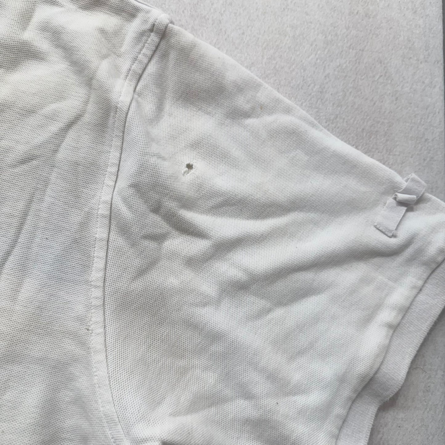 Coogi Mens White Cotton Polo Shirt Short Sleeves Streetwear Hip Hop Logo Size XL