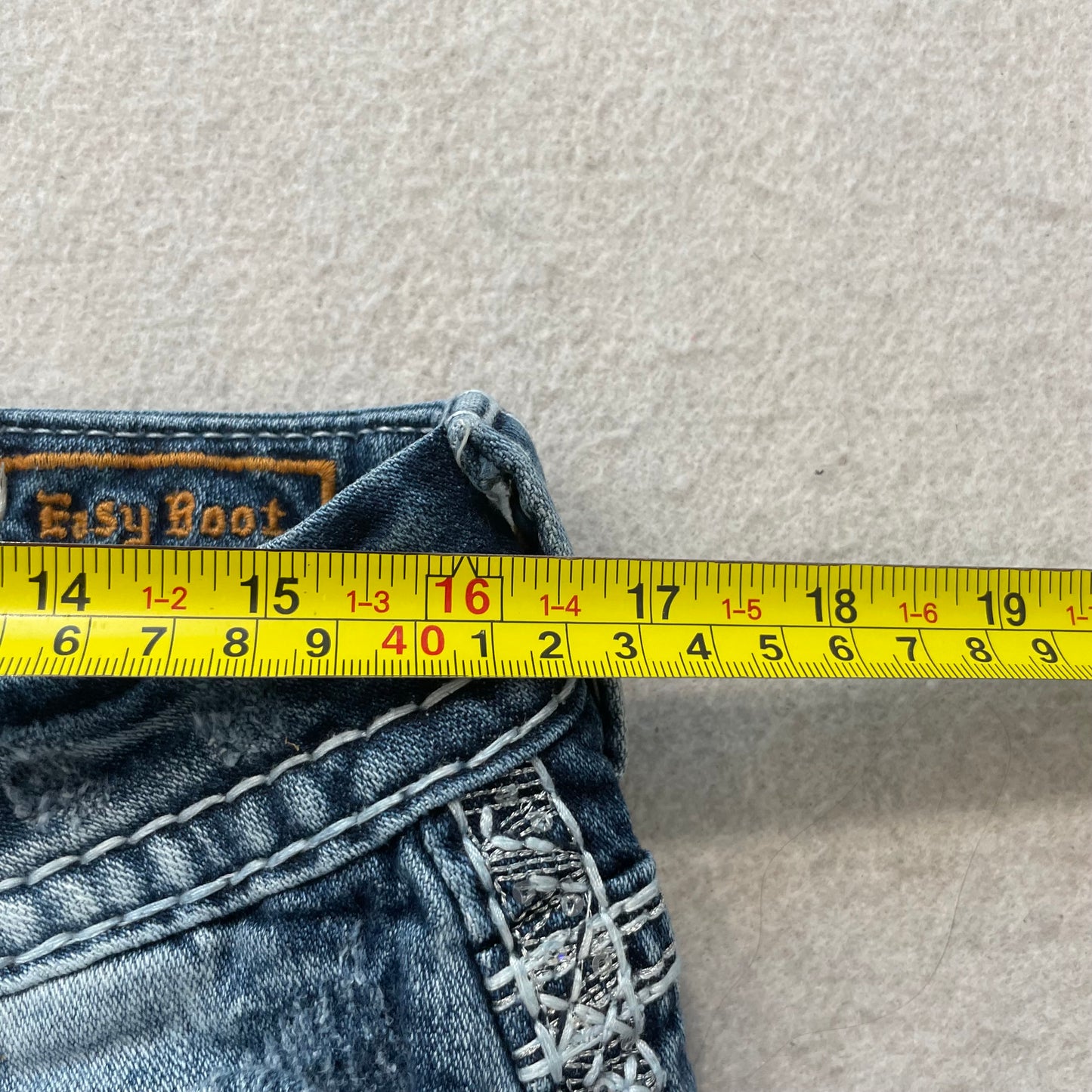 Rock Revival Gysii Easy Boot Women's Blue Bootcut Jeans Pockets Classic Size 29