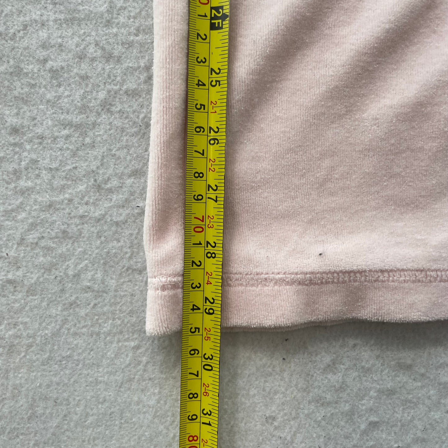 Juicy Couture Women's Light Pink Velour Flared Track Pants Drawstring Y2K Size M