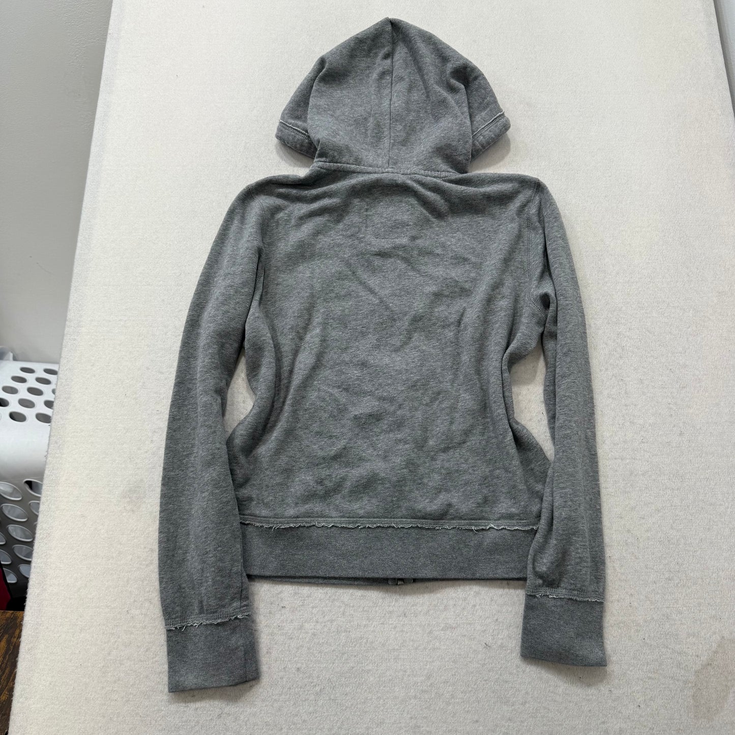 Aeropostale Eighty-Seven Womens Gray Zip-Up Hoodie Long Sleeve Streetwear Size L