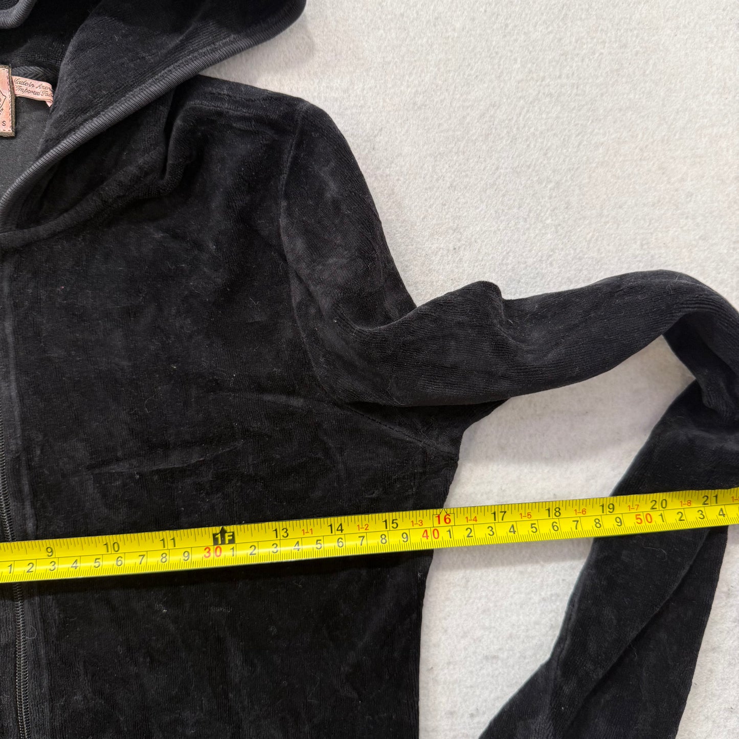 Vintage Juicy Couture “Scottie Dogs” Black Hoodie Embroidered Rhinestones Size S