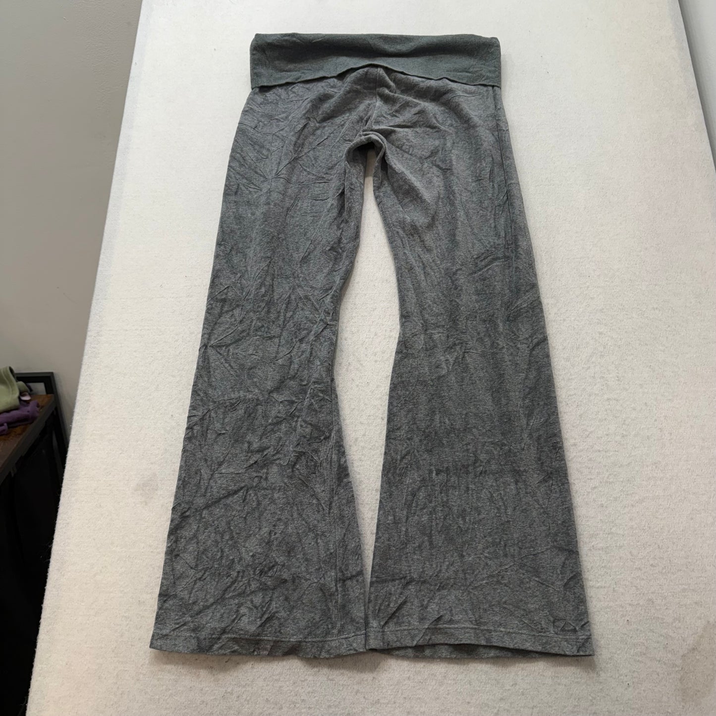 PINK Victoria's Secret Women's Heather Gray Velour Flared Track Pant Y2K Size S