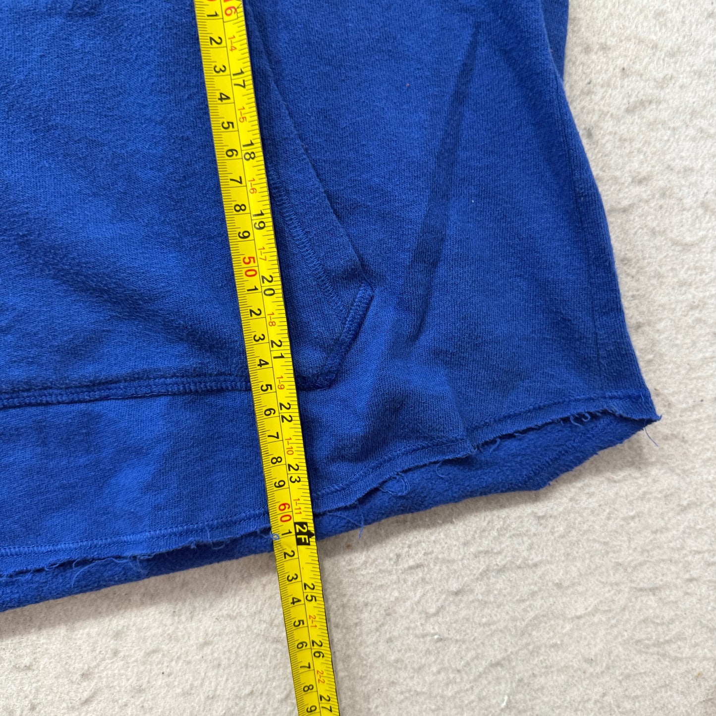 Victoria's Secret PINK GV Women's Blue Fleece Pullover 1/4 Zip Sweatshirt Size S