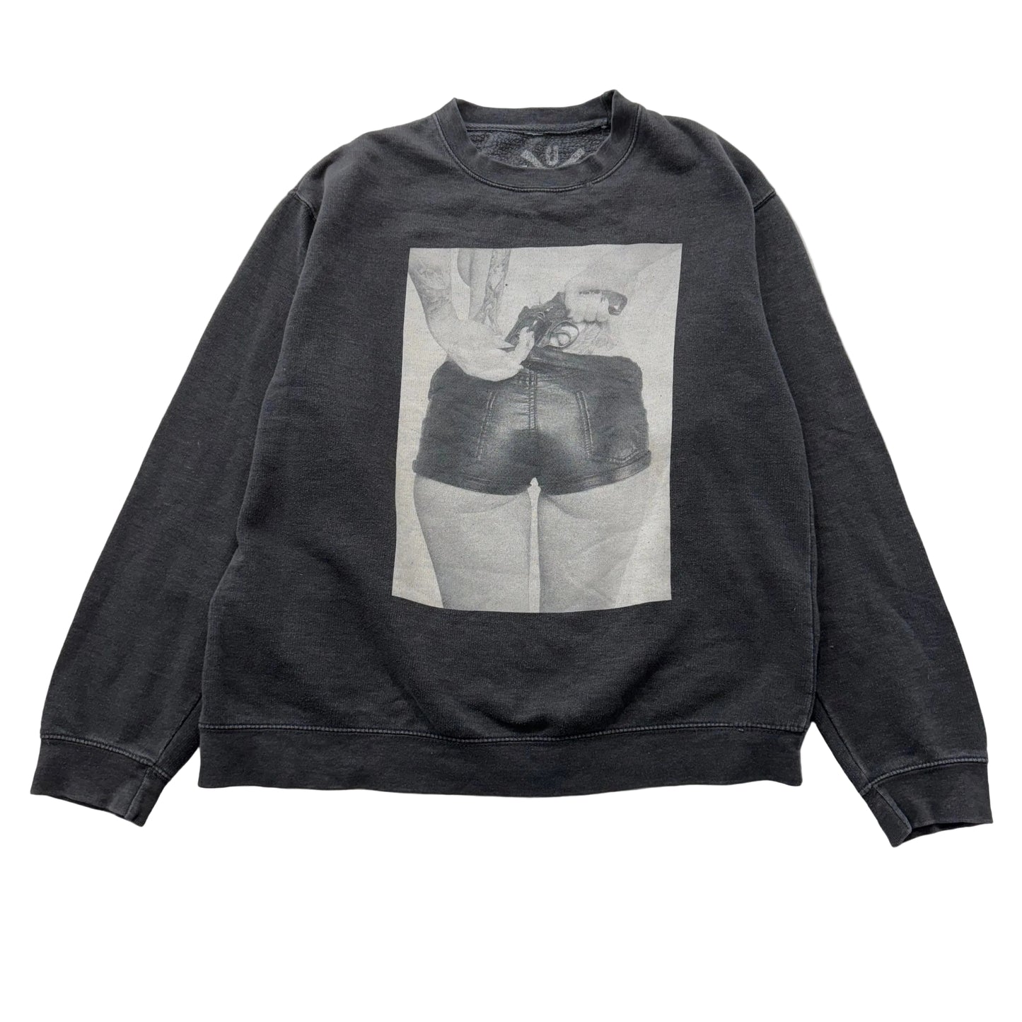 Friends United Network Urban Outfitter Men Black Sweatshirt Revolver Girl Size M